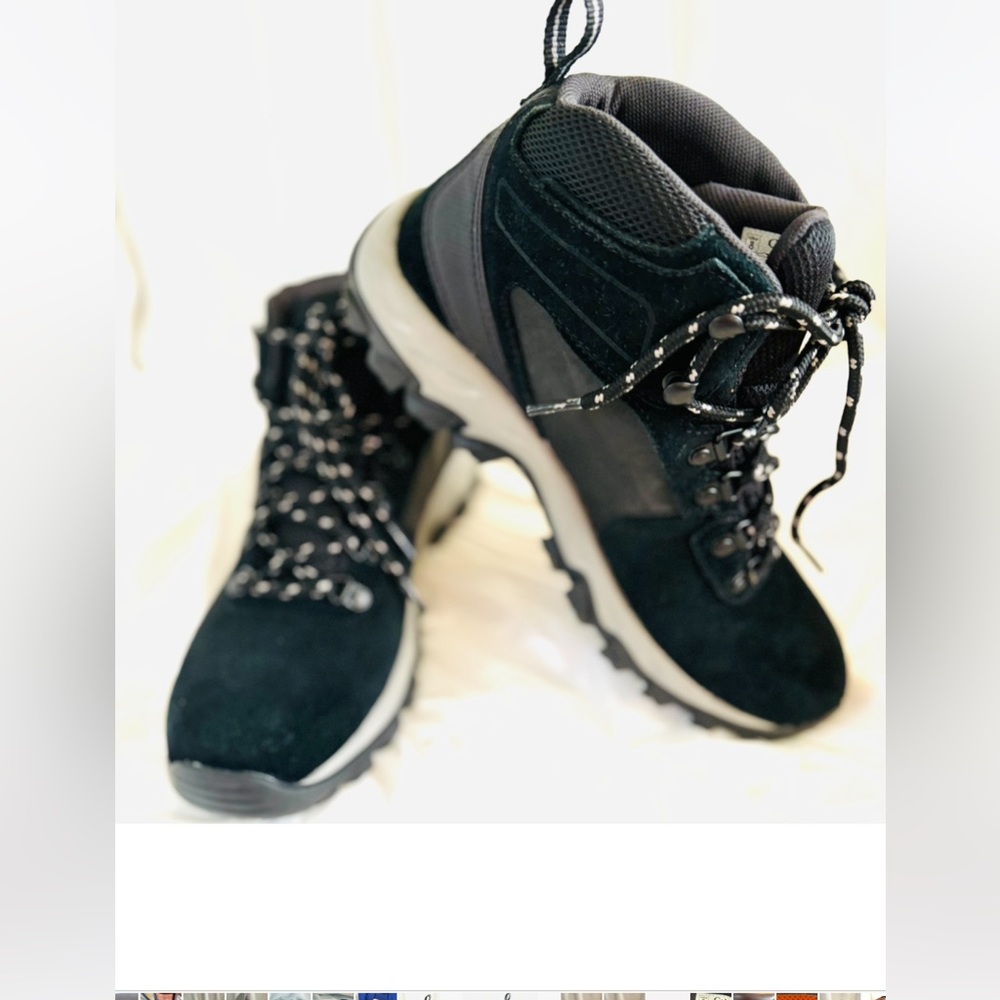 Black Womens 10  Or Mens 8 Hiking Boots - Comfortable Support